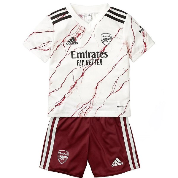 Camiseta Arsenal Replica Segunda Ropa Niños 2020/21 Blanco